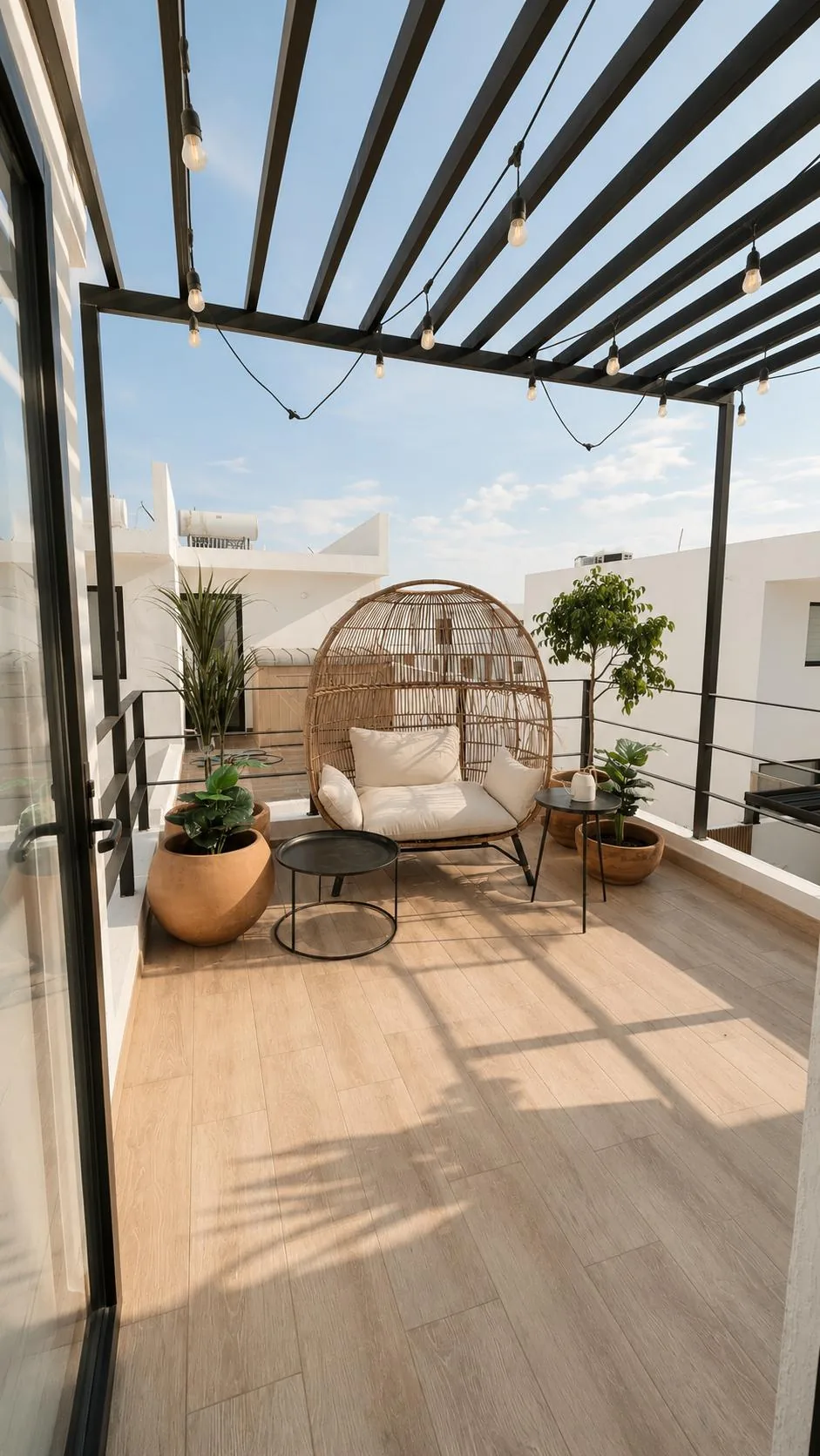 Terraza de la casa muestra Alana